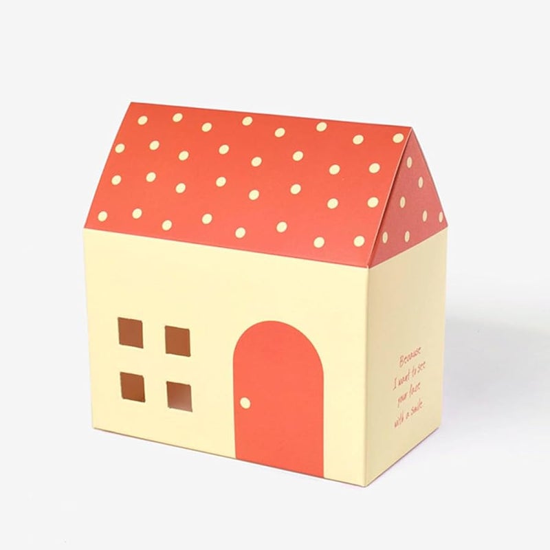GLEAVI 20 Piece House Shaped Candy Cookie Boxes 10 Blue 10 Orange Party Favor Containers - Image 3